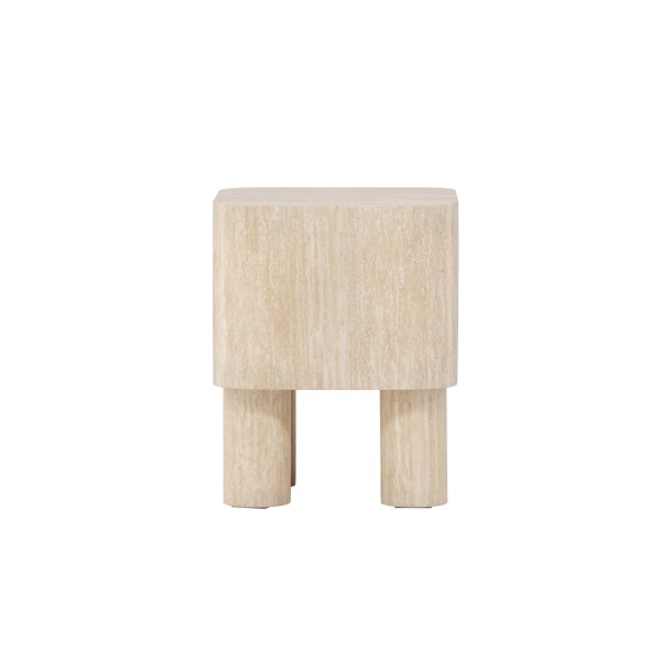 Klirou Beistelltisch wei� beige.