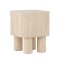 Klirou Beistelltisch wei� beige.