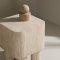 Klirou Beistelltisch wei� beige.