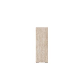 Ramsvik sidebord, hvid planteopsats, beige.
