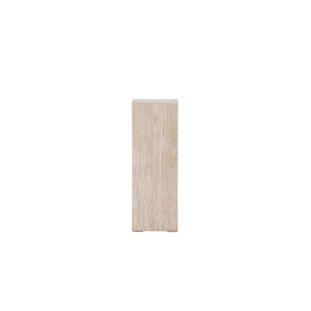 Ramsvik sidebord, hvid planteopsats, beige.