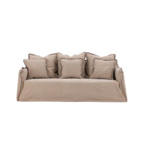 Oskarshamn sofa 3-osobowa 3 poduszki dekoracyjne beżowy.