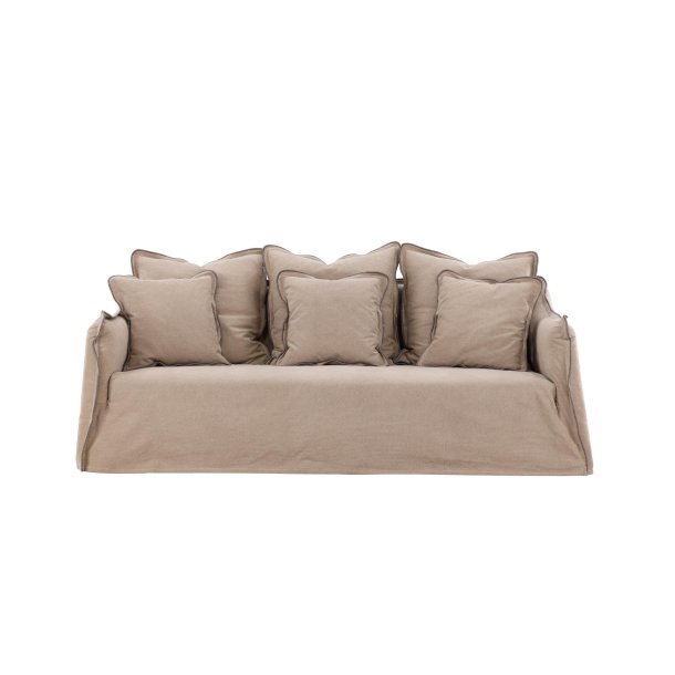 Oskarshamn sofa 3-osobowa 3 poduszki dekoracyjne beżowy.