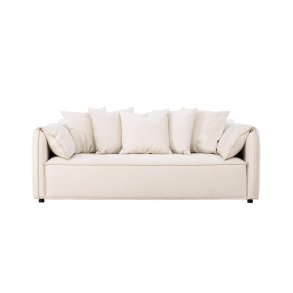 Torekov sofa 3-osobowa 5 poduszek dekoracyjnych beżowy.