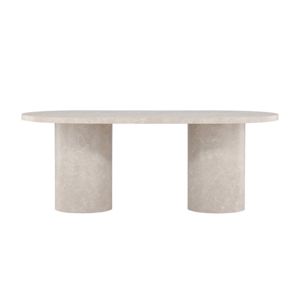 Narvik eetkamertafel beige.