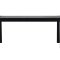 Slider matbord med utdrag 95x250cm svart.