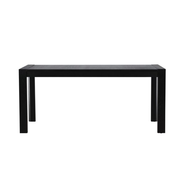 Slider matbord med utdrag 95x250cm svart.