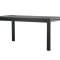 Slider matbord med utdrag 95x250cm svart.