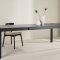 Slider matbord med utdrag 95x250cm svart.