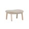 Rile pouf beige, whitewash.