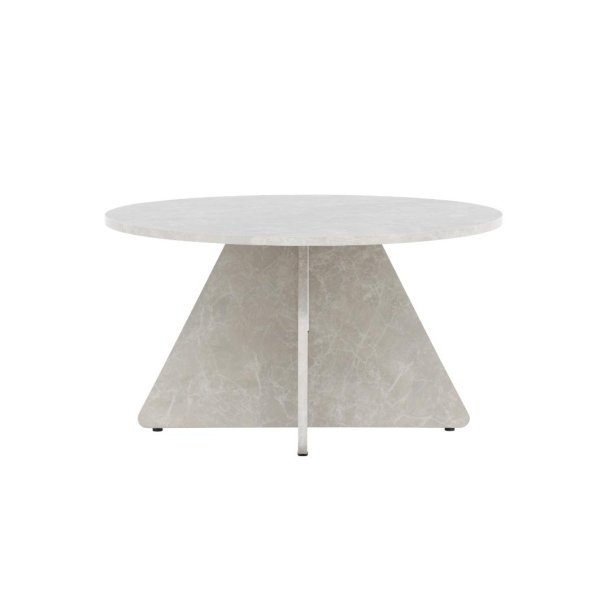 Bootcut table basse beige.