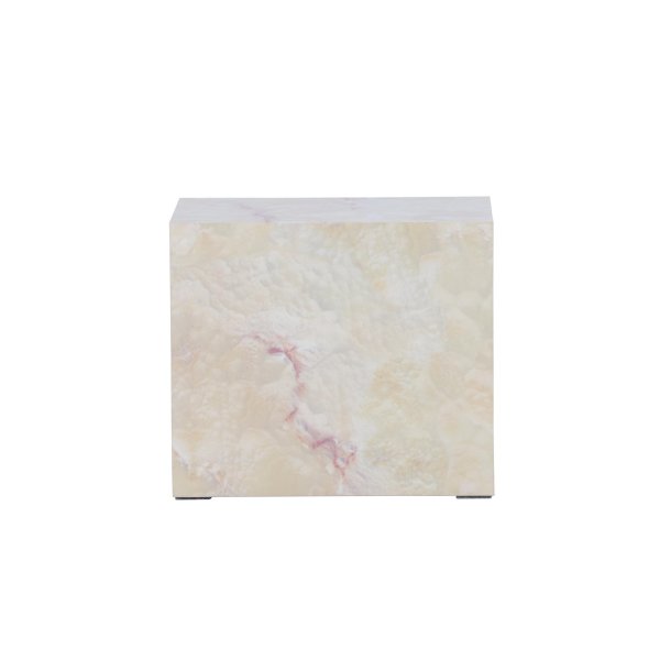 York Beistelltisch wei� Nachttisch beige.