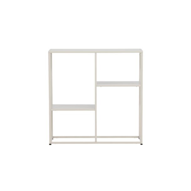 Staal reol 3 hylder beige.
