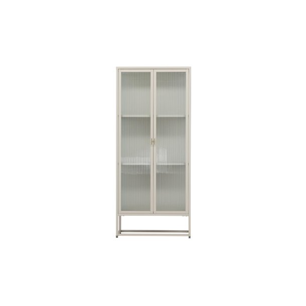 Garis vitrinsk�p 2 glasd�rrar beige.