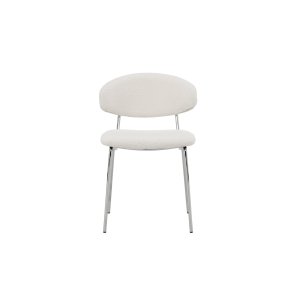 Chico krzesło stołowe boucl� białe.