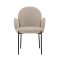 Blom Esszimmerstuhl mit Armlehnen beige, schwarz.