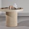 Krille Beistelltisch wei� Nachttisch �60 cm beige.