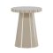 Krull Beistelltisch wei� Nachttisch �45 cm beige.