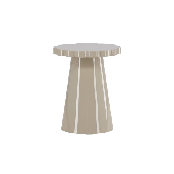 Krull Beistelltisch wei� Nachttisch �45 cm beige.