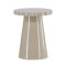 Krull Beistelltisch wei� Nachttisch �45 cm beige.