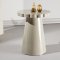 Krull Beistelltisch wei� Nachttisch �45 cm beige.
