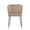 Edina spisestuestoler velour beige, natur.