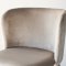 Edina spisestuestoler velour beige, natur.