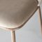 Edina spisestuestoler velour beige, natur.