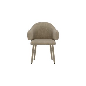 Evelin matstol armst�d sammet beige.