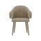 Evelin matstol armst�d sammet beige.