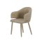 Evelin matstol armst�d sammet beige.