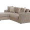Bellman Schlafsofa 3-Sitzer-Chaiselongue Samt mit Stauraum beige.