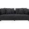 Bellman b�ddsoffa 3-sits 4 prydnadskuddar sammet gr�.