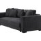 Bellman b�ddsoffa 3-sits 4 prydnadskuddar sammet gr�.