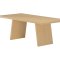 Logga matbord 100x210cm natur.