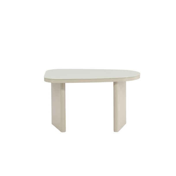 Gr�nvik Beistelltisch wei� Nachttisch beige.