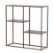 Staal Regal 3 Regalb�den Walnuss-Dekor.