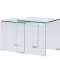 Telemark Satztische, 2 St�ck, Glas klar.