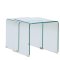Telemark Satztische, 2 St�ck, Glas klar.
