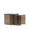 Telemark Satztische, 2 St�ck, Glas braun.
