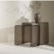 Telemark Satztische, 2 St�ck, Glas braun.