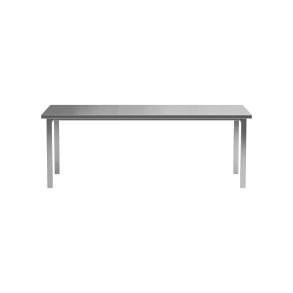 Cilo Esstisch 95x210 cm silberfarben.