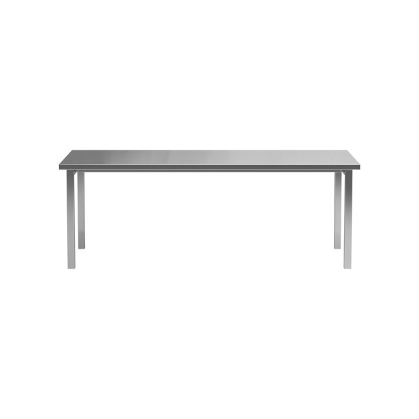 Cilo Esstisch 95x210 cm silberfarben.