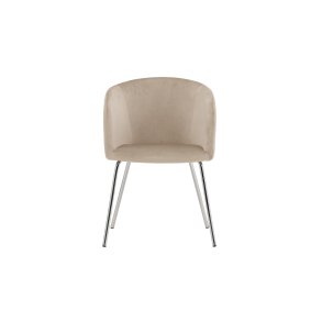 Berit matstol armst�d sammet beige.