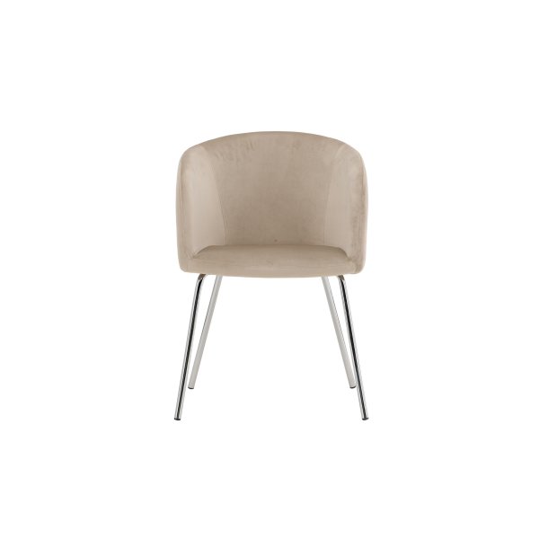 Berit matstol armst�d sammet beige.
