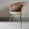 Berit matstol armst�d sammet beige.