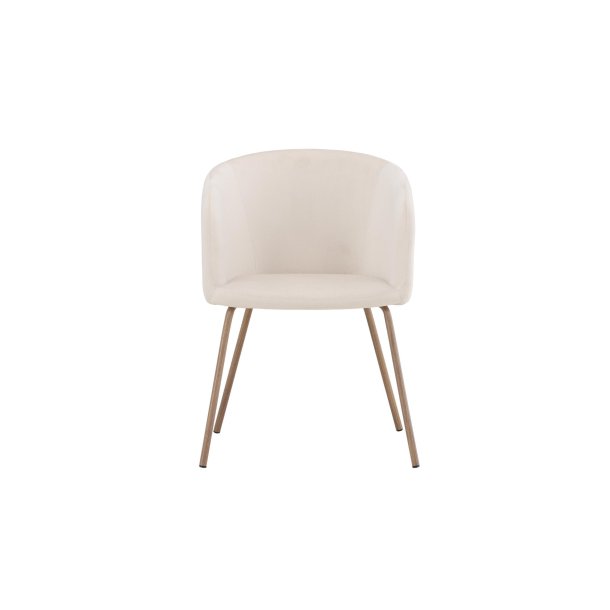 Berit matstol armst�d sammet beige.