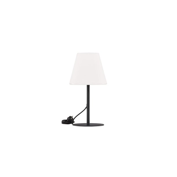 Moris bordlampe for utendrs bruk svart.