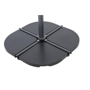 Leeds parasollfot svart.