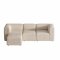 Cubic M sjeselongsofa hyre eller venstrevent beige.